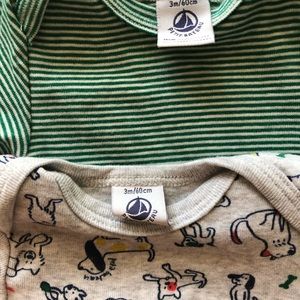 Petit Bateau bundle bodysuits